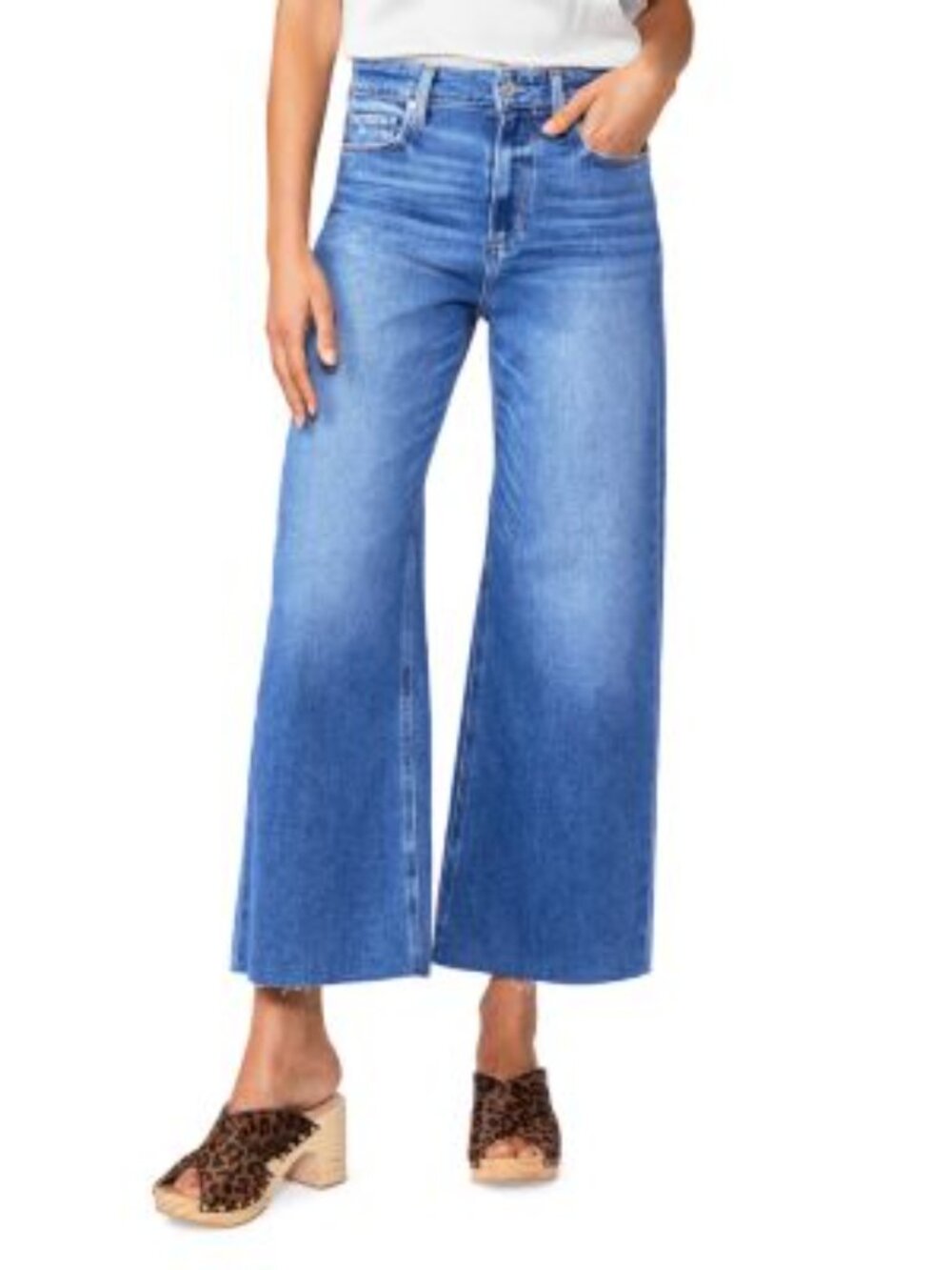 Paige Anessa High Rise Wide Leg Jeans *hemmed*